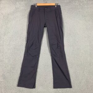 Prana Halle Pant Women's 2 Coal Stretch Zion Convertible Bootcut Hiking UPF‎ 50+